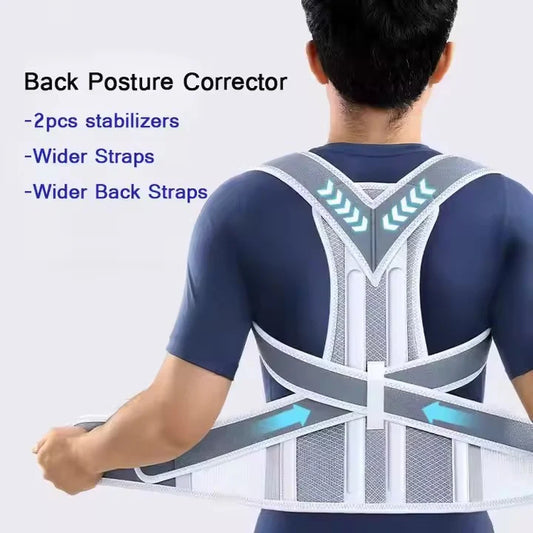 High Quality Imported Adjustable Back Support Posture Belt with fiber rads